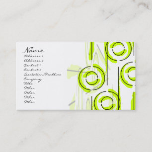 Moon & Sun - Green Business Card
