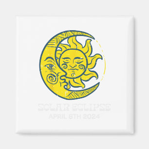Moon Sun Solar Eclipse 2024 Totality April 8 Women Magnet