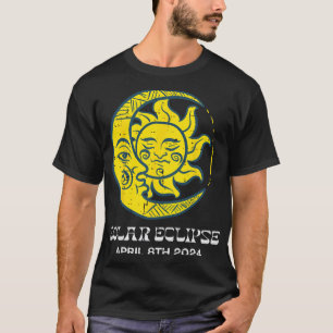 Moon Sun Solar Eclipse 2024 Totality April 8 Women T-Shirt