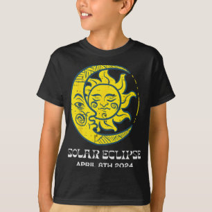 Moon Sun Solar Eclipse 2024 Totality April 8 Women T-Shirt