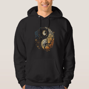 Moon Sun Yin Yang Day and Night  2 Hoodie