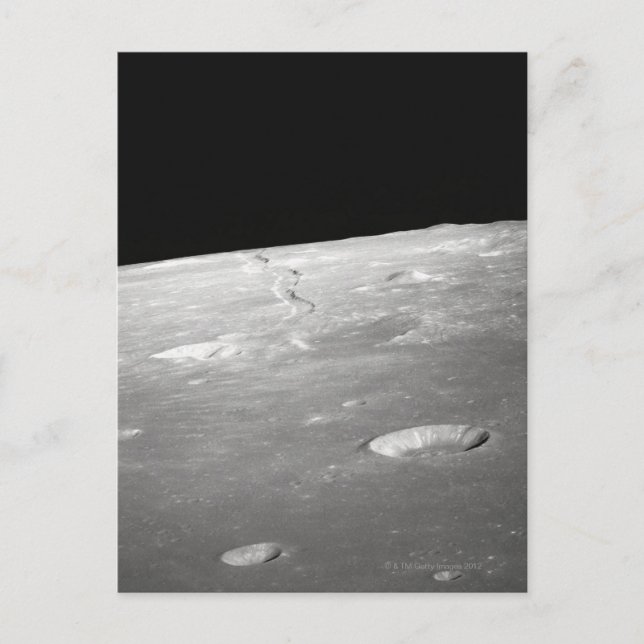 Moon Surface and Horizon 2 Postcard (Front)
