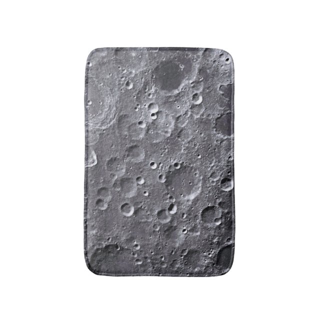Moon surface bath mat (Front Vertical)