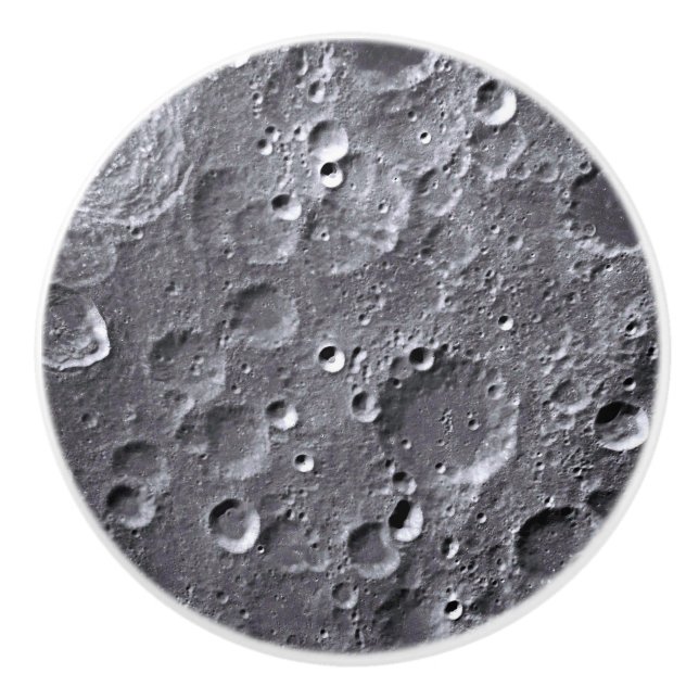 Moon surface ceramic knob (Front)