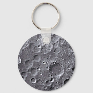 Moon surface key ring