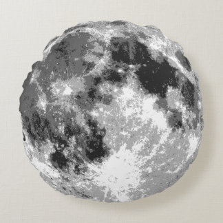 Moon Surface Round Cushion