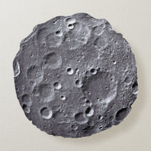 Moon surface round cushion