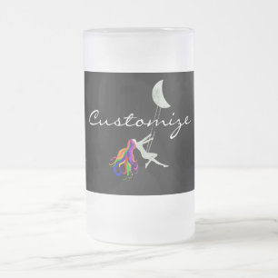 Moon Swinging Redhead Thunder_Cove Frosted Glass Beer Mug