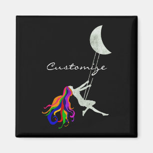 Moon Swinging Redhead Thunder_Cove Magnet