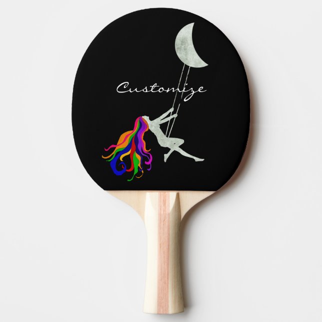 Moon Swinging Redhead Thunder_Cove Ping Pong Paddle (Front)