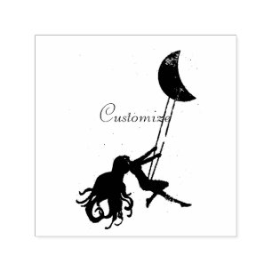 Moon Swinging Redhead Thunder_Cove  Self-inking Stamp