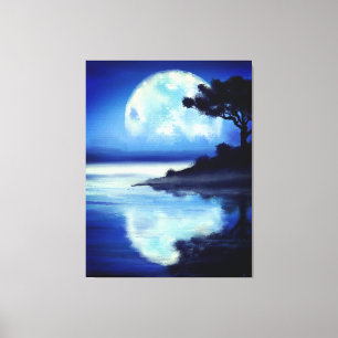Moon Tales Canvas Print Mirror Painting