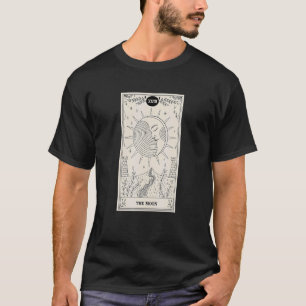 Moon Tarot Card Occult Beliefs Divination Magic Fa T-Shirt