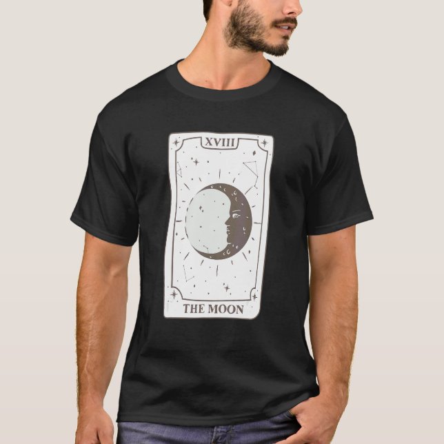 Moon Tarot Card This Tarot Card Of Deviant Moon Ta T-Shirt (Front)