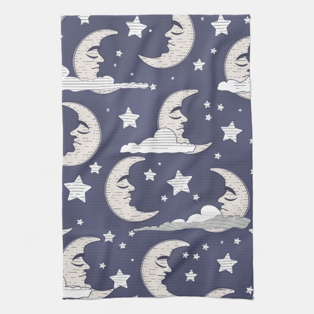 Moon Tea Towel (Vertical)