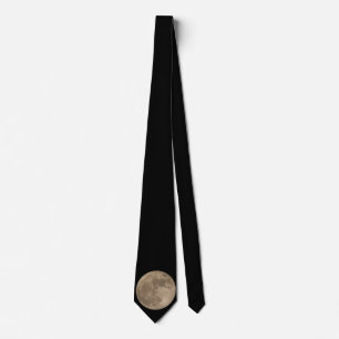 Moon Tie Full Moon Neckties Men's Moon Gifts