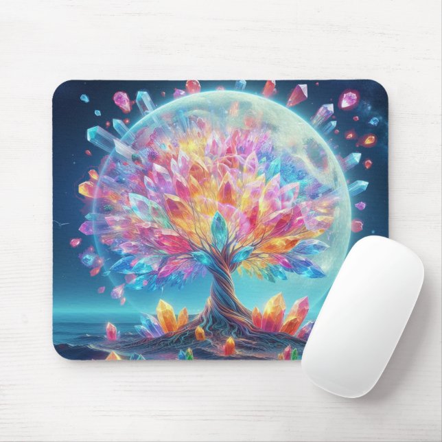 Moon Tree Mouse Mat (With Mouse)