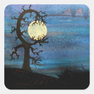 Moon Tree Sticker