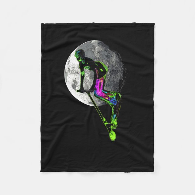 Moon Tripping - Scooter Boy Artwork Fleece Blanket (Front)