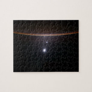 Moon, Venus, Jupiter & Earth (ISS) (NASA) (Space)  Jigsaw Puzzle