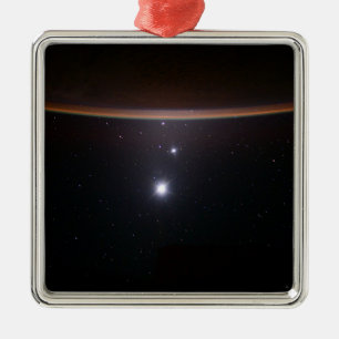 Moon, Venus, Jupiter & Earth (ISS) (NASA) (Space)  Metal Tree Decoration