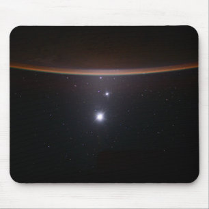 Moon, Venus, Jupiter & Earth (ISS) (NASA) (Space)  Mouse Mat