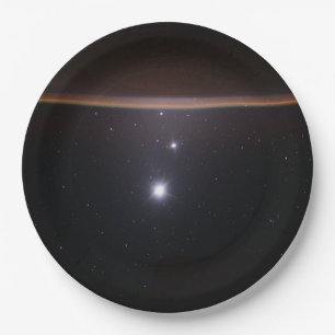 Moon, Venus, Jupiter & Earth (ISS) (NASA) (Space)  Paper Plate