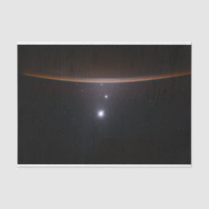 Moon, Venus, Jupiter & Earth (ISS) (NASA) (Space) Tissue Paper