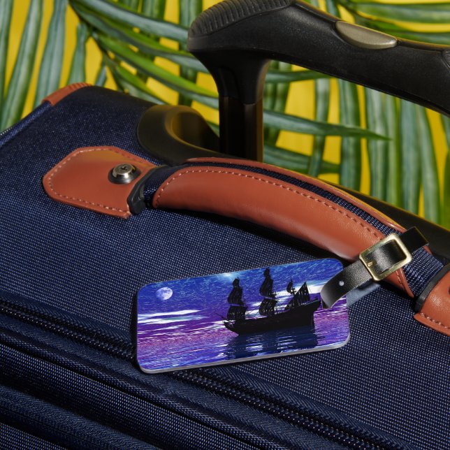 Moon Voyager Luggage Tag (Front Insitu 3)