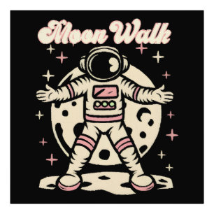 Moon Walk Astronout Photo Print