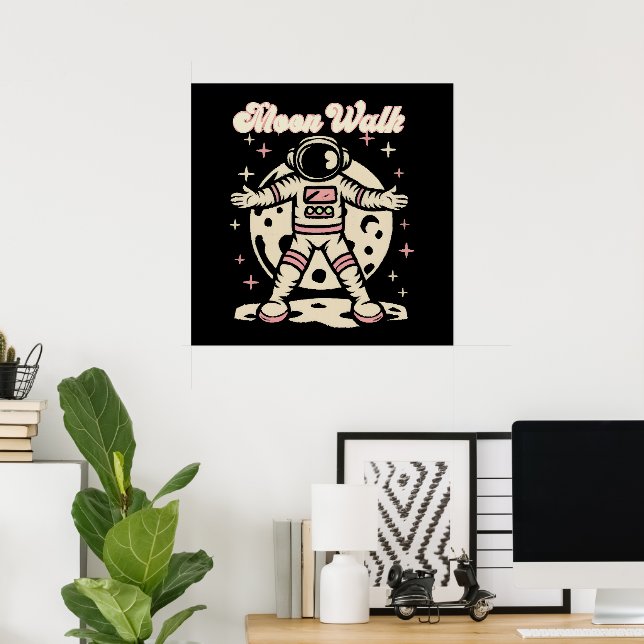 Moon Walk Astronout Poster (Home Office)