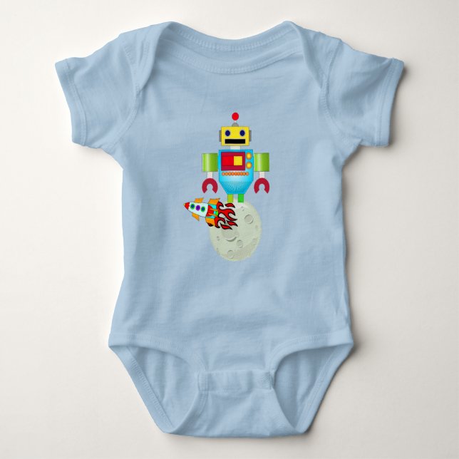 Moon Walk Baby Bodysuit (Front)