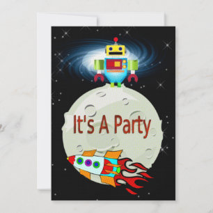 Moon Walk BIRTHDAY PARTY CUSTOM Invitation