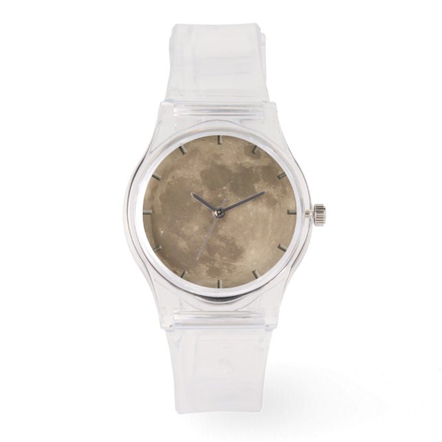 Moon Watch Full Moon Wrist Watch Astronomy Gifts (Front)