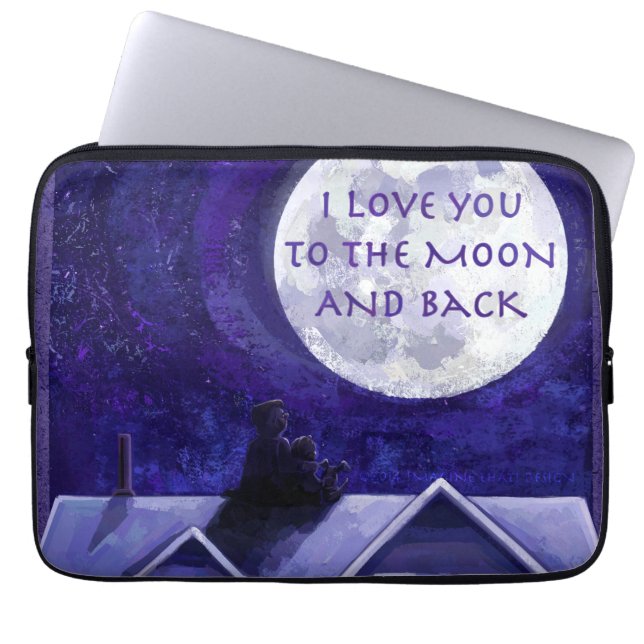 Moon Watch Laptop Sleeve (Front)