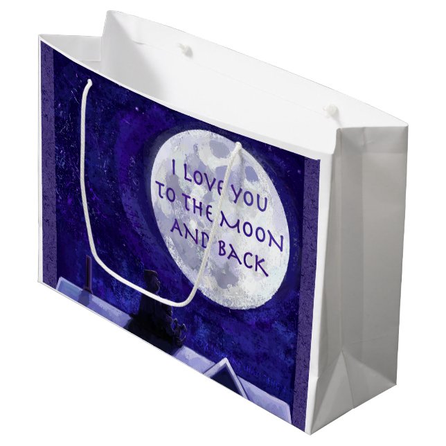 Moon Watch Large Gift Bag (Front Angled)