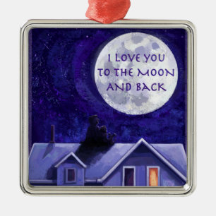 Moon Watch Metal Tree Decoration