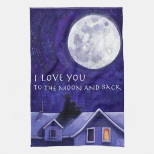 Moon Watch Tea Towel