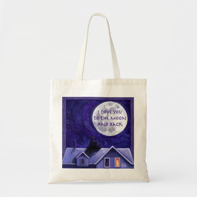 Moon Watch Tote Bag (Front)