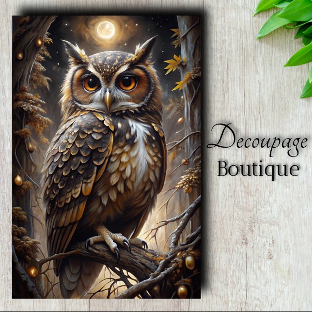 Moon Watcher Decoupage Tissue Paper (Moon Watcher Decoupage Tissue Paper)