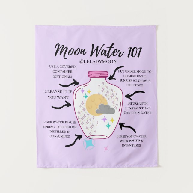 Moon Water 101 Tapestry (Front)