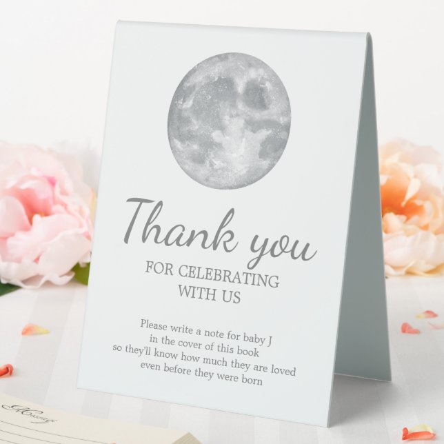 Moon Welcome / Thank You Guest book Sign (In SItu (Wedding))