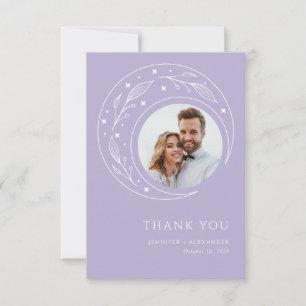 Moon Whimsical Wedding Thank You Card