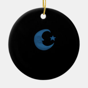 Moon Whimsigoth Ceramic Tree Decoration