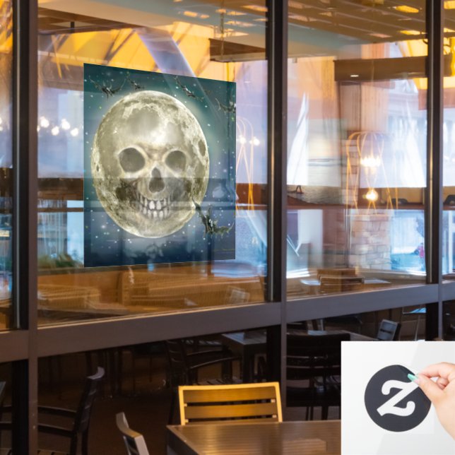 Moon Window Cling (Restaurant Window)