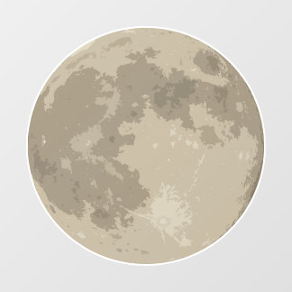 Moon Window Decal