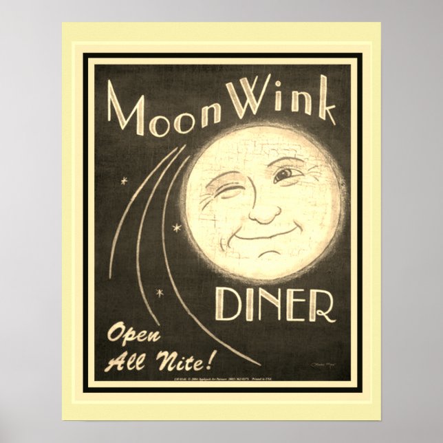 Moon Wink Diner 16 x 20 Poster (Front)