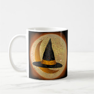 Moon Witch Hat custom mugs