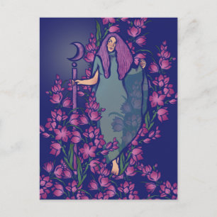 Moon Witch Postcard