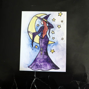 Moon Witch Postcard